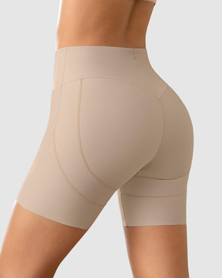 Short de compresión fuerte, efecto levanta glúteos#color_802-cafe-claro
