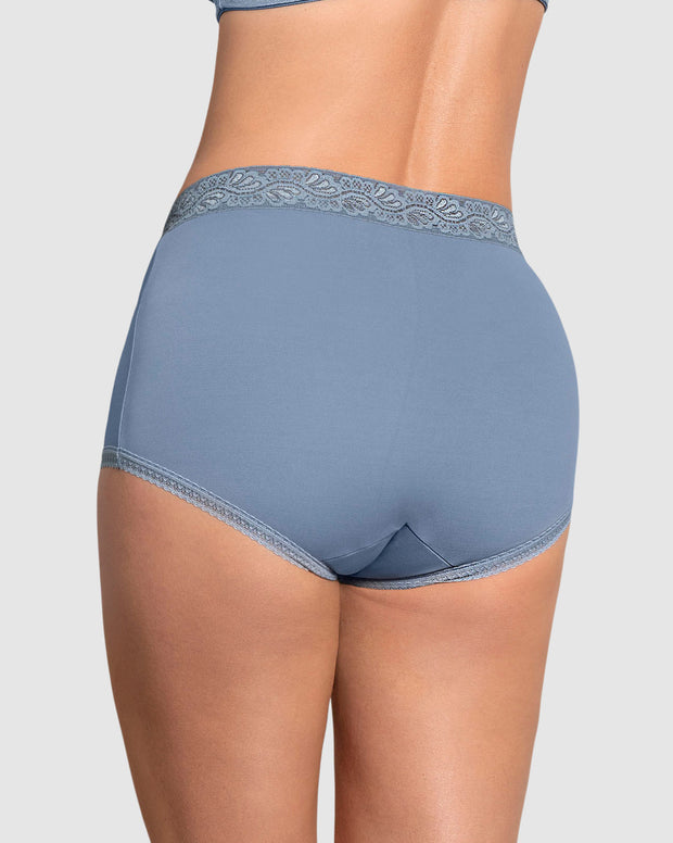 Paquete x 3 panties clásicos con toques de encaje