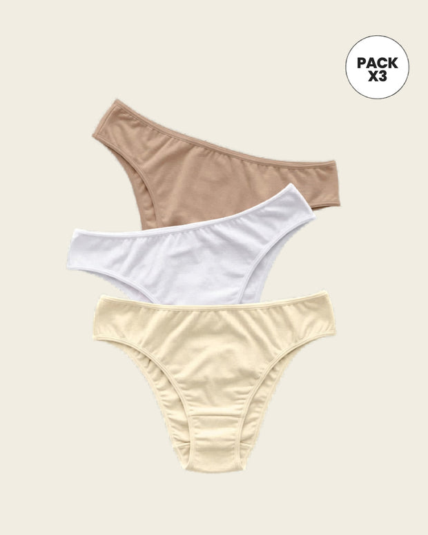 Paquete x 3 tangas ultracómodas