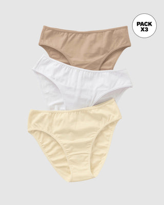 Paquete x3 panties tipo bikini con buen cubrimiento#color_s08-blanco-cafe-claro-marfil