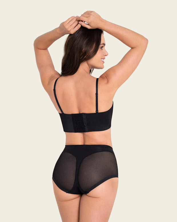 Paquete x 2 panty clásico invisible con tul