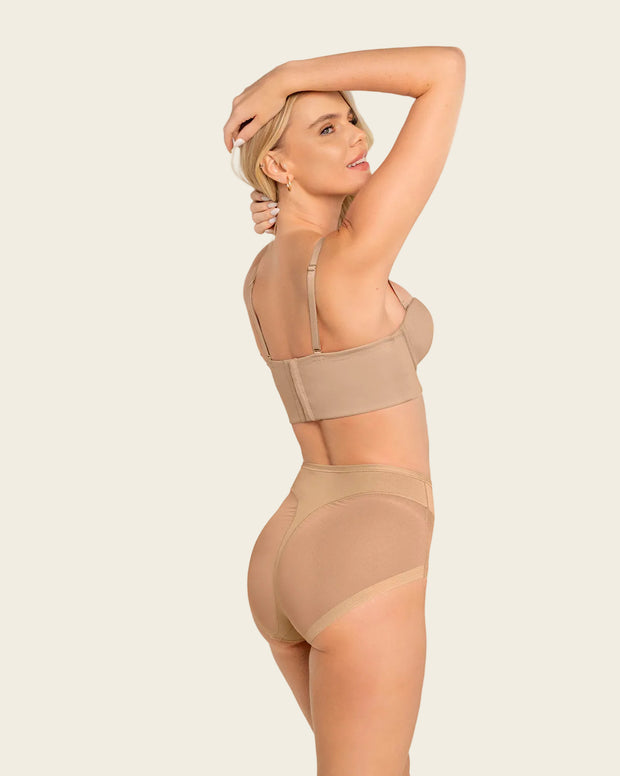 Paquete x 2 panty clásico invisible con tul