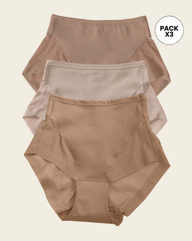 Paquete x 3 panties clásicos invisibles con SmartLace®