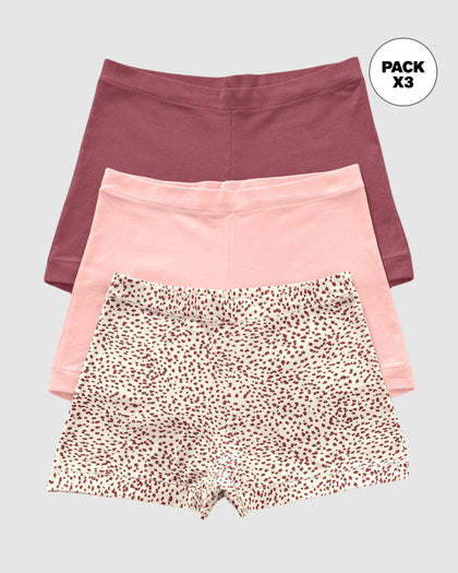 Paquete x 3 bóxers con algodón elástico#color_s38-rosa-claro-rojo-estampado