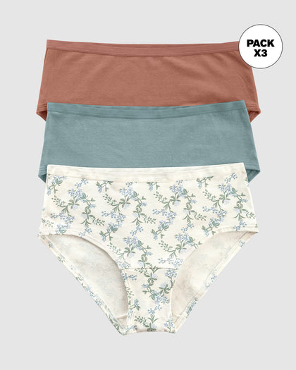Paquete x 3 panties clásicos de máxima comodidad y frescura#color_s37-estampado-verde-azul-terracota