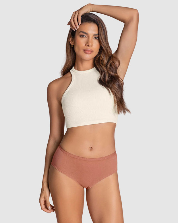 Paquete x 3 panties clásicos de máxima comodidad y frescura