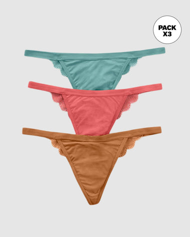 Paquete x 3 brasileras descaderadas con encaje#color_s44-salmon-ocre-azul