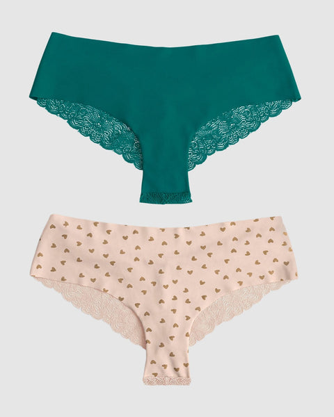 Paquetes x2 panties cacheteros con encaje#color_s40-estampado-bolas-verde