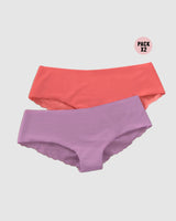 Paquetes x2 panties cacheteros con encaje#color_s41-coral-morado