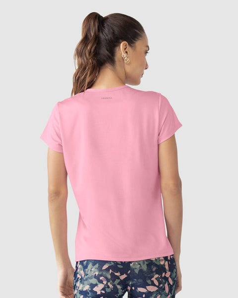 Camiseta deportiva de secado rápido y silueta semiajustada#color_304-rosado