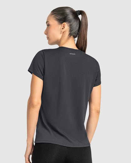 Camiseta deportiva de secado rápido y silueta semiajustada#color_795-gris-oscuro