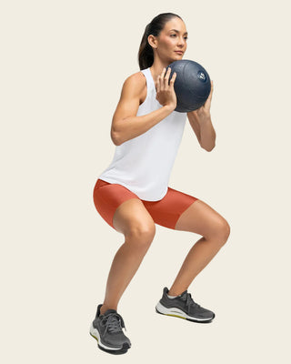 Camiseta deportiva de secado rápido y silueta semiajustada para mujer#color_000-blanco