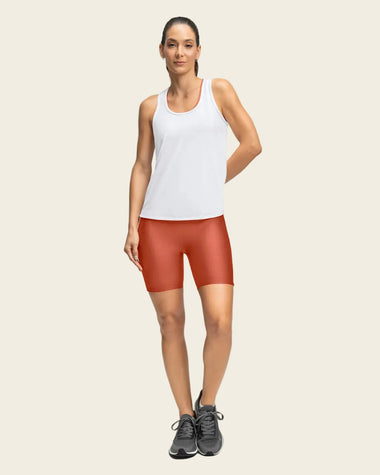 Camiseta deportiva de secado rápido y silueta semiajustada para mujer