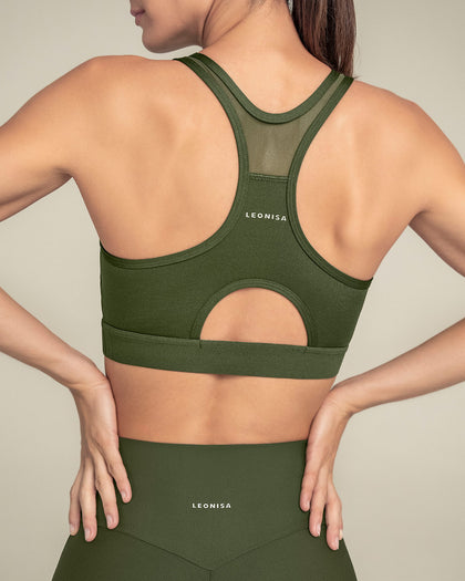Top deportivo con espalda atlética en material de secado rápido#color_249-verde-oscuro