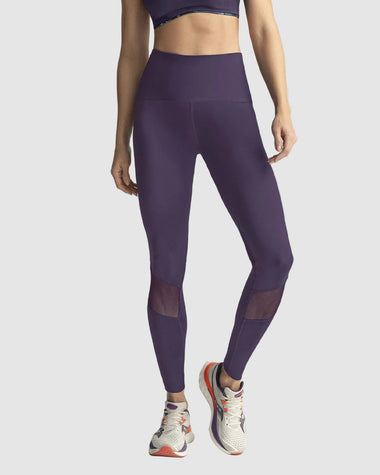Legging de compresión con mallas transpirables en piernas#color_450-morado