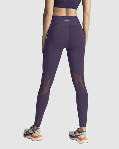 Legging de compresión con mallas transpirables en piernas#color_450-morado