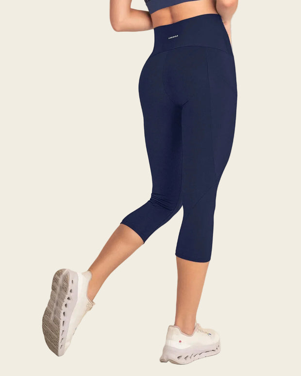 Capri de compresión en abdomen y muslos con bolsillo lateral