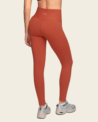 Legging deportivo de compresión con pretina cruzada en forma de V#color_336-rojo-canela