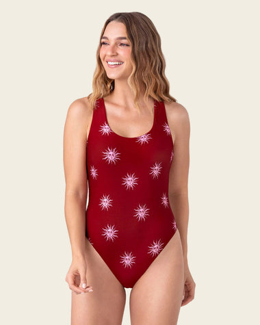 Traje de baño entero de silueta básica#color_a09-estampado-terracota-soles