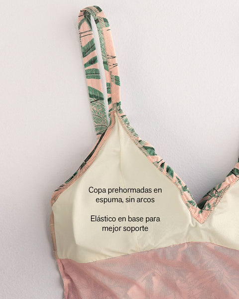 Traje de baño compresión suave de abdomen y tecnología BIO-PET#color_276-estampado-tropical