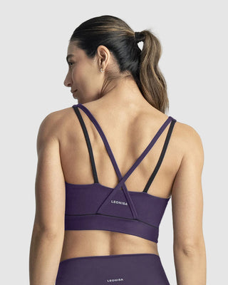 Top deportivo con cargaderas dobles en espalda#color_450-morado