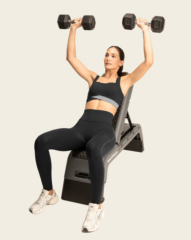 Top deportivo doble faz, cargaderas anchas