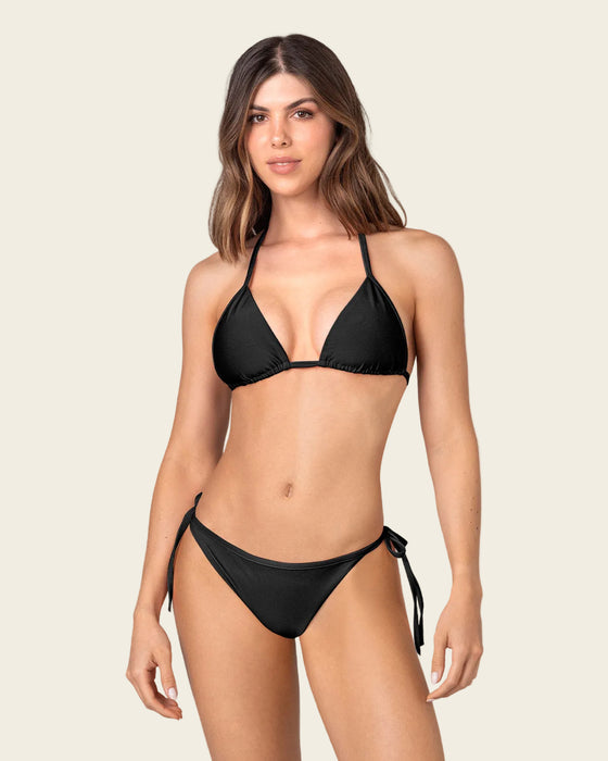 Bikini con top y panty anudables#color_700-negro