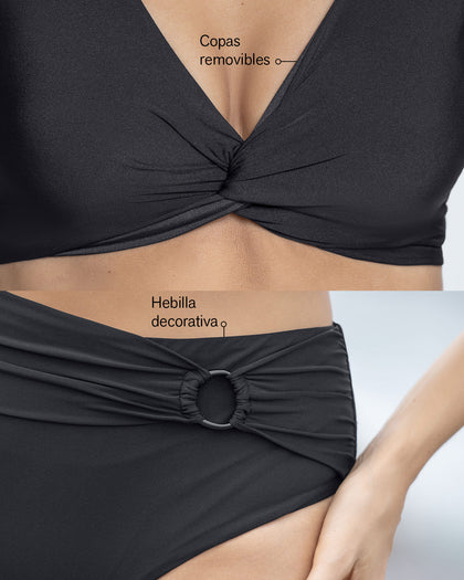 Bikini de buen cubrimiento con detalle decorativo en el panty#color_700-negro