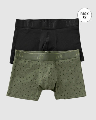 Paquete x2 bóxers cortos en algodón elástico#color_s60-negro-verde-palmeras