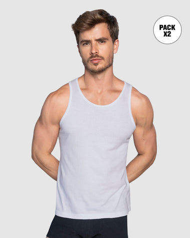 Paquete x2 camisillas de algodón#color_000-blanco