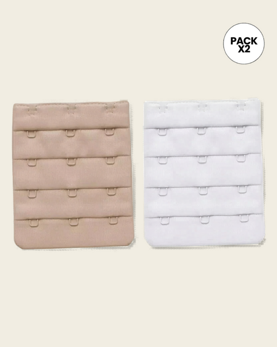 Paquete x2 broches extensores triples#color_998-blanco-cafe-medio