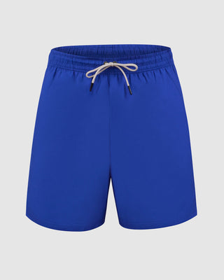 Pantaloneta de baño masculina con práctico bolsillo al lado derecho#color_521-azul-rey