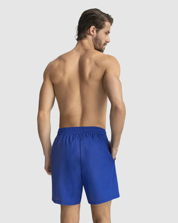 Pantaloneta de baño masculina con práctico bolsillo al lado derecho