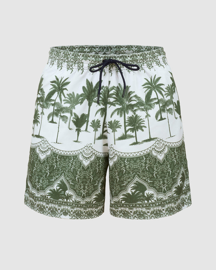 Pantaloneta de baño masculina con práctico bolsillo al lado derecho