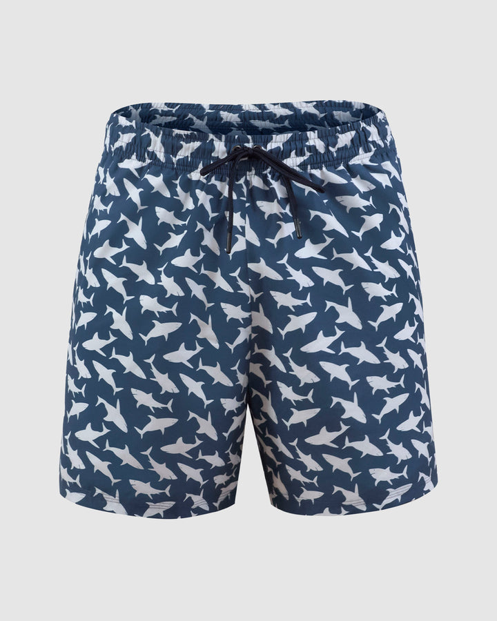 Pantaloneta de baño masculina con práctico bolsillo al lado derecho