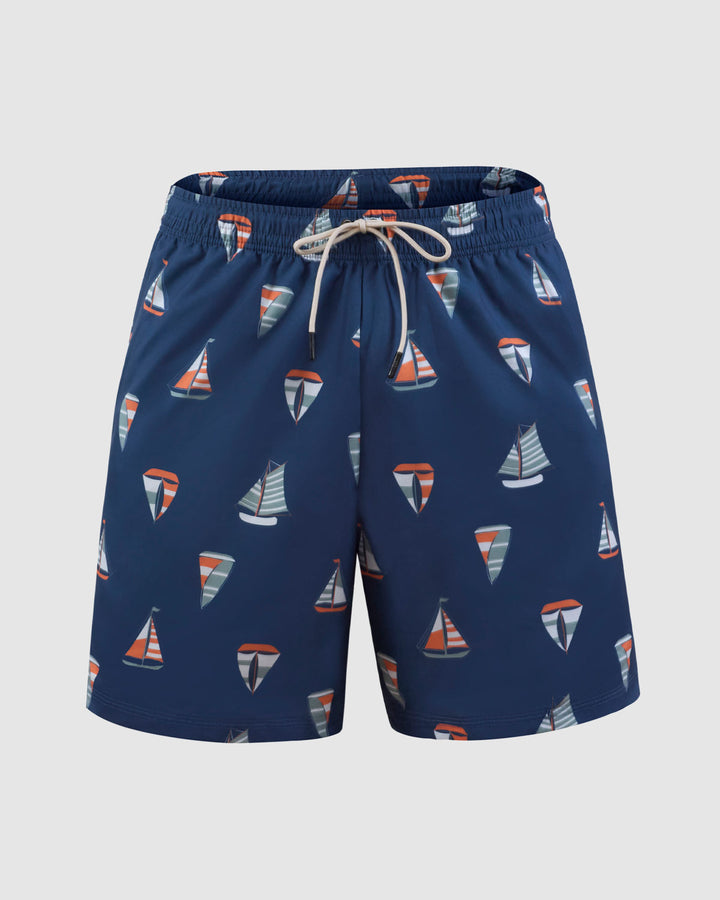 Pantaloneta de baño masculina con práctico bolsillo al lado derecho