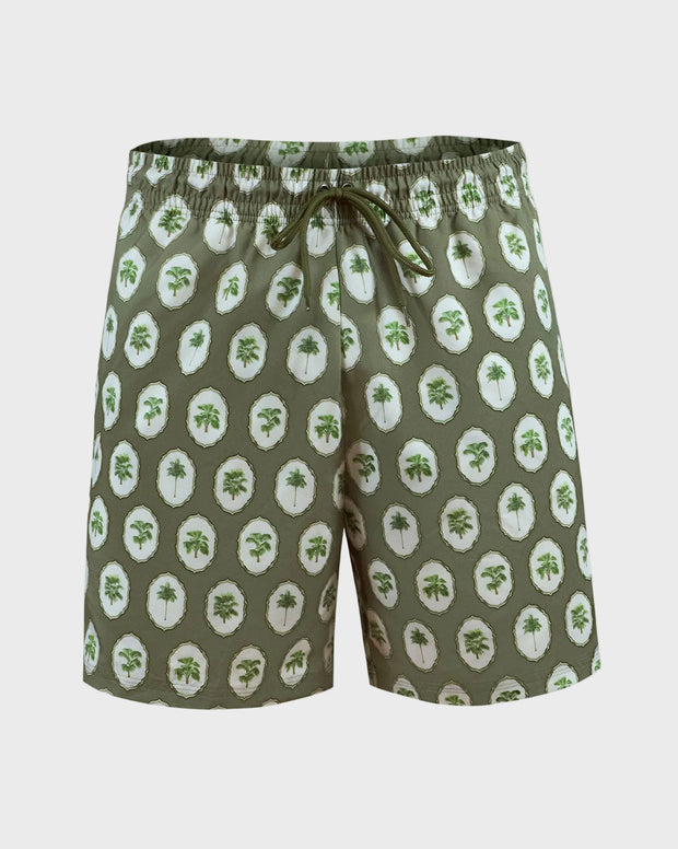 Pantaloneta de baño masculina con práctico bolsillo al lado derecho
