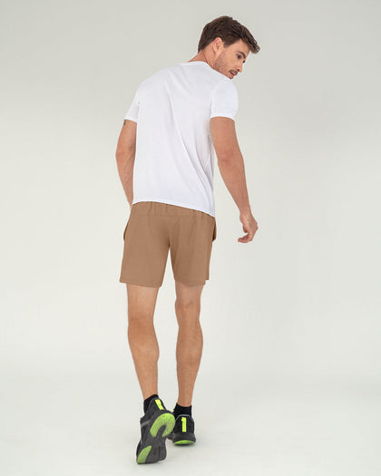 Camiseta deportiva masculina semiajustada de secado rápido