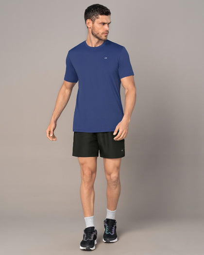 Camiseta deportiva masculina semiajustada de secado rápido