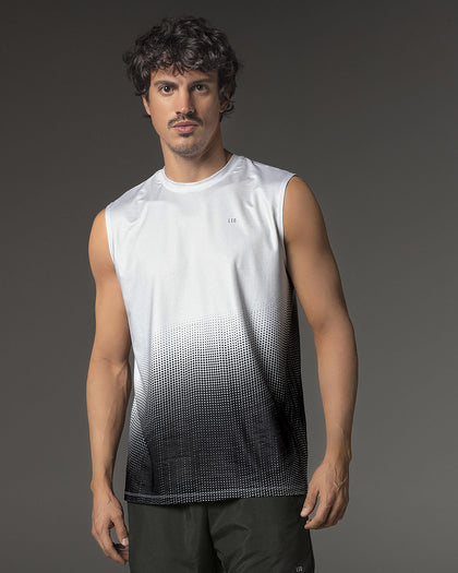 Camiseta manga sisa deportiva y de secado rápido para hombre#color_012-estampado-puntos