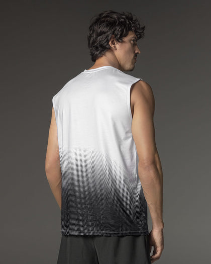 Camiseta manga sisa deportiva y de secado rápido para hombre#color_012-estampado-puntos