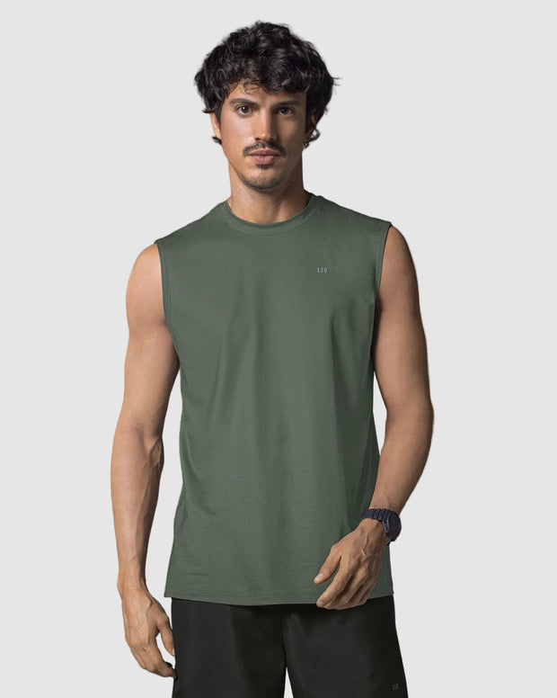 Camiseta manga sisa deportiva y de secado rápido para hombre