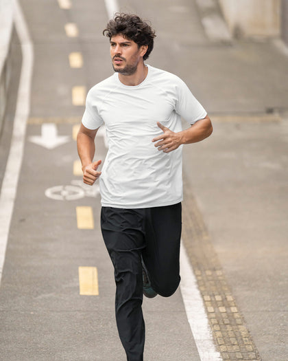 Camiseta deportiva con tela texturizada y transpirable