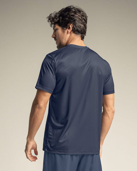 Camiseta deportiva con tela texturizada y transpirable#color_457-azul-grisaceo