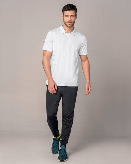 Camiseta deportiva transpirable con cuello tipo polo