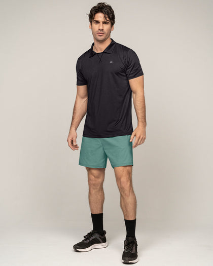 Camiseta deportiva transpirable con cuello tipo polo