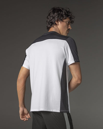 Camiseta deportiva masculina manga corta#color_000-blanco