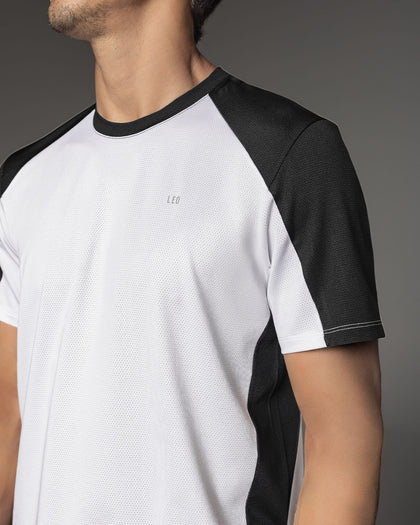 Camiseta deportiva masculina manga corta#color_000-blanco