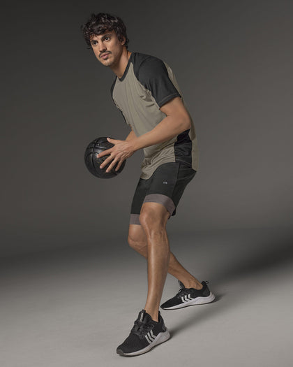 Camiseta deportiva masculina manga corta#color_606-arena