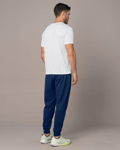 Jogger deportivo estilo sudadera con bolsillos laterales funcionales#color_559-azul-oscuro